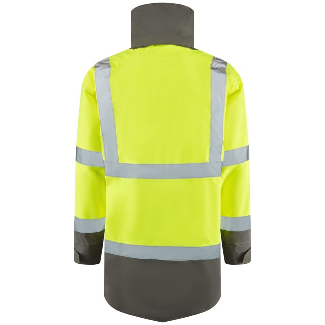 ISO 20471 Class 3 Breathable Lightweight Anorak Yellow EcoViz